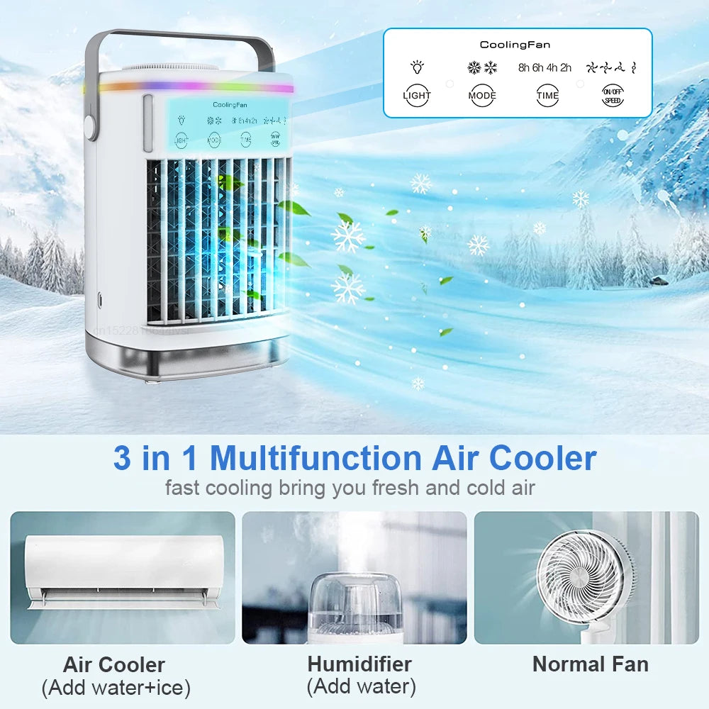 Portable Air Conditioner - Ice Water Fan & Humidifier