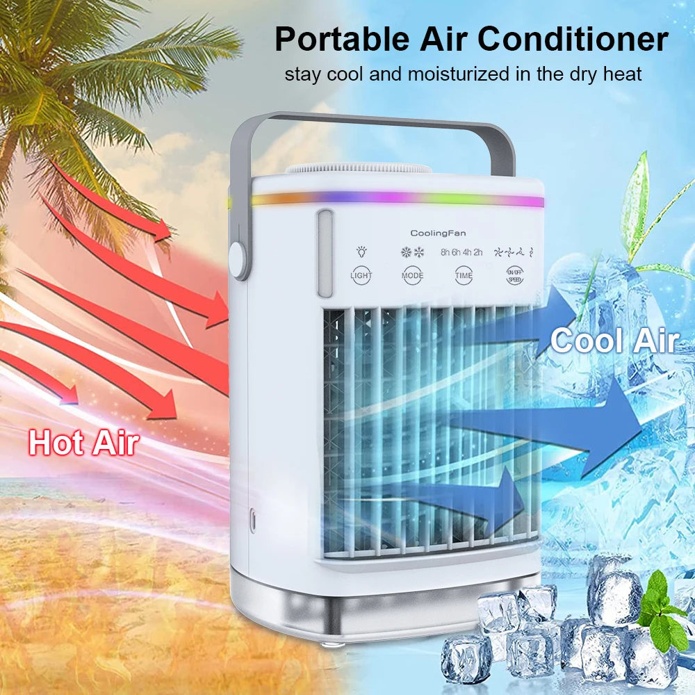 Portable Air Conditioner - Ice Water Fan & Humidifier