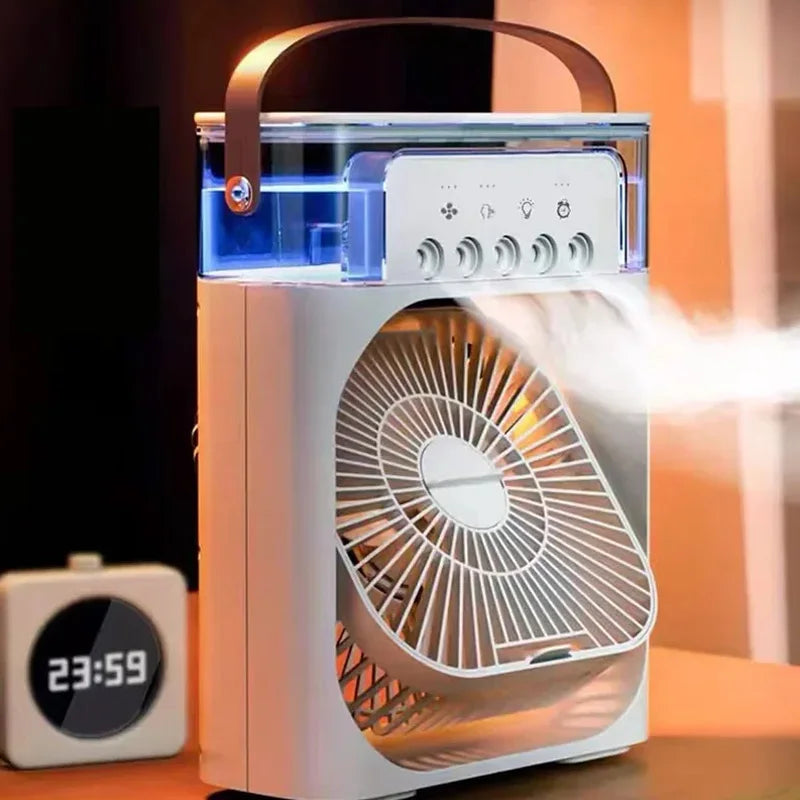 Portable LED Ice Cooler Fan