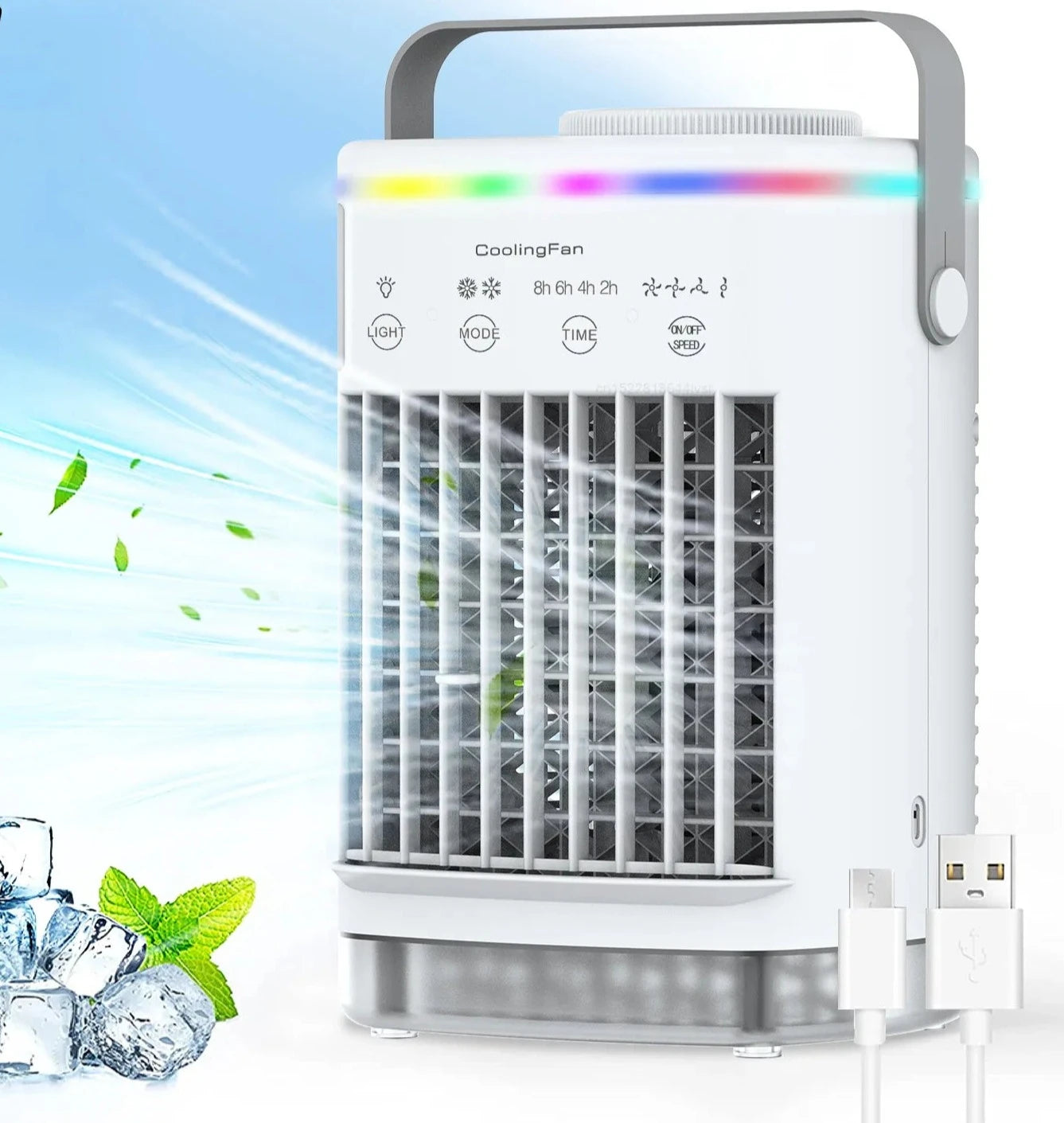 Portable Air Conditioner - Ice Water Fan & Humidifier