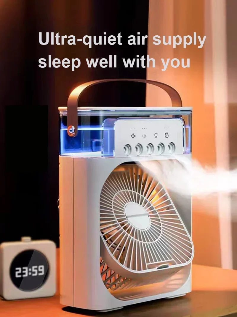 Portable LED Ice Cooler Fan